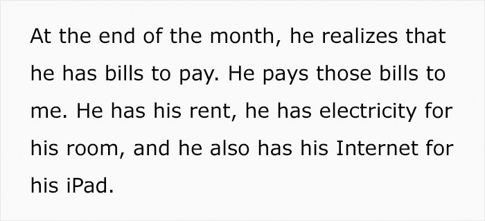 “He Has His Rent, Electricity For His Room, And Internet": Mom Charges Her 7-Year-Old Rent And Bills, Divides The Internet