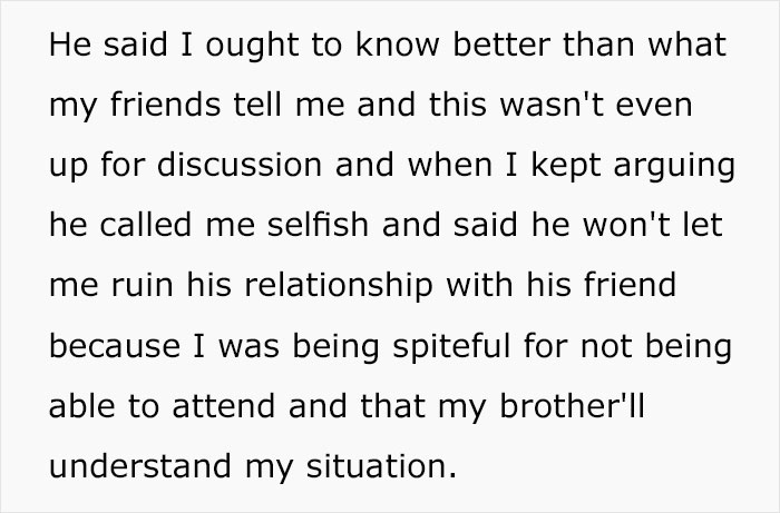 “Entitled” Husband Insists His Wife Should Stay Home With The Kids So He Can Attend Her Brother’s Wedding “Entitled” Husband Insists His Wife Should Stay Home With The Kids So He Can Attend Her Brother’s Wedding