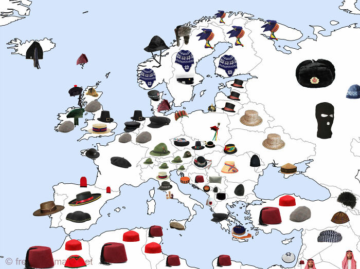 Sombreros tradicionales de Europa