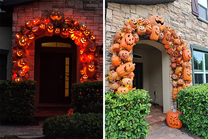 Halloween Arch Is Up, Bring On The Season