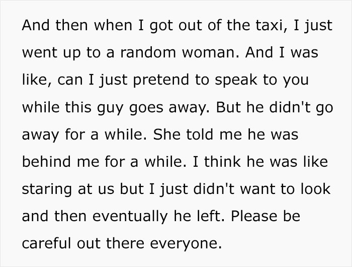Woman Shared ‘Scary’ Experience With A Taxi Driver To Try To Prevent It From Happening To Others Woman Shared ‘Scary’ Experience With A Taxi Driver To Try To Prevent It From Happening To Others