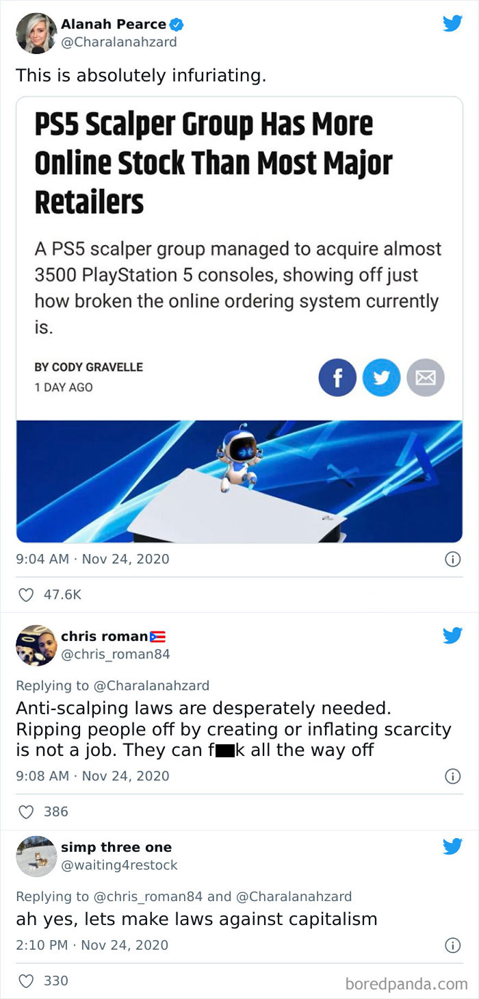Scalpers Are Capitalist, Ps5