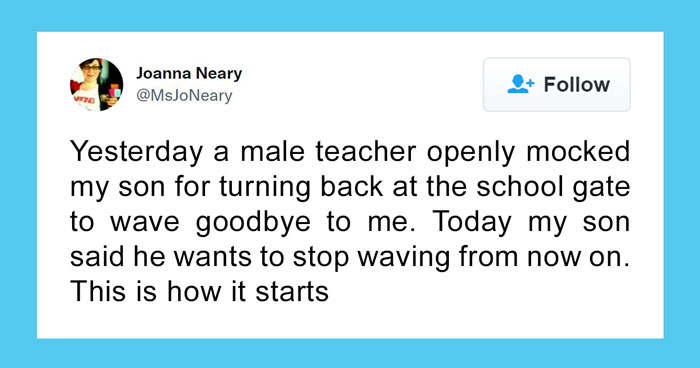 “That’s Disgraceful”: Discussion Ensues After Comedian’s Son Gets Ridiculed By A Teacher For Waving His Mom Goodbye