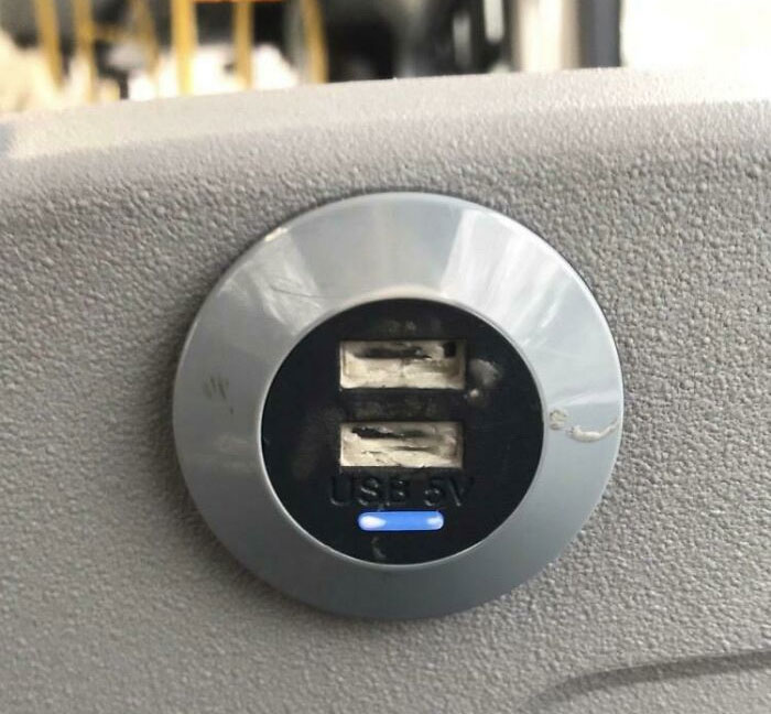 Putting Gum In The Charging Slots On Public Transport...