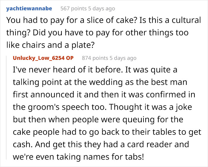 Newlyweds Charge £3.66 Per Slice Of Their Wedding Cake, See One Guest Ate More Through CCTV, Charge Him Additionally