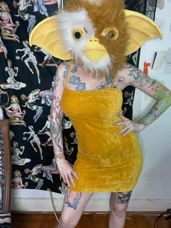 Found The Gremlin Head At Goodwill In Southern Maine Today As Well As The Dress. I Had To Share It With You All Immediately!!