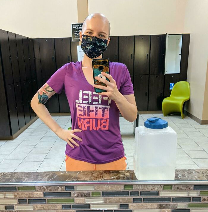 Lost My Hair For The 3rd Time Due To Chronic Alopecia. After Weeks Of Depression I Went To The Gym For Self Care