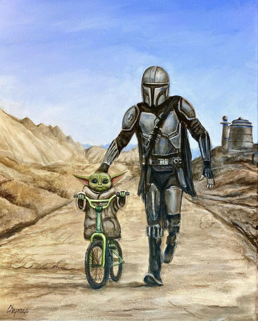 Artist Does Trolling Pop Culture Characters In His Paintings