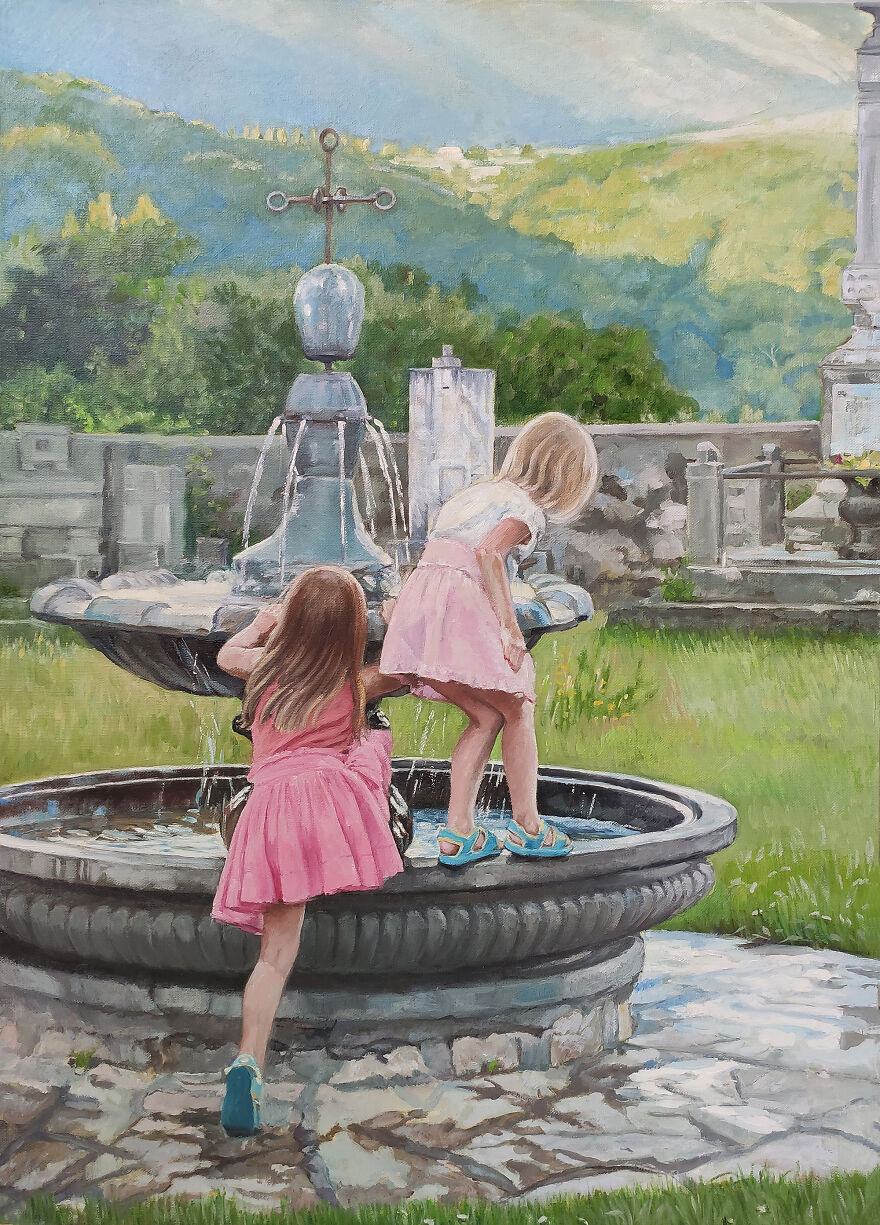 By The Fountain