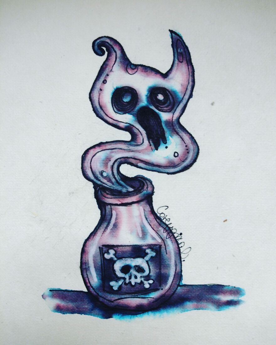 I Gave Myself An Extra Challenge For This Year's Inktober...