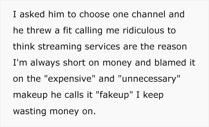Mom Pays For Her Unemployed Husband's 5+ Streaming Services, Asks Him To Pick One And He Loses It