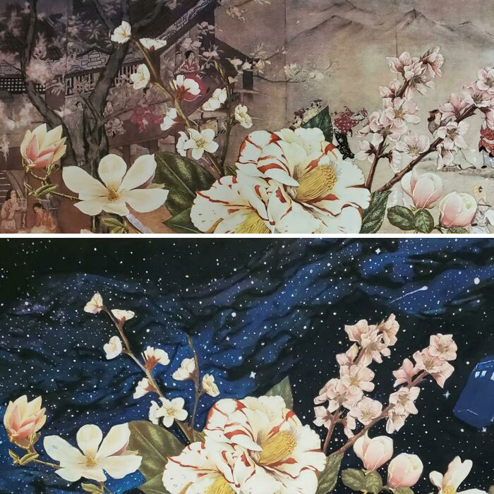 Before And After. Original Painting Found In Free Pile