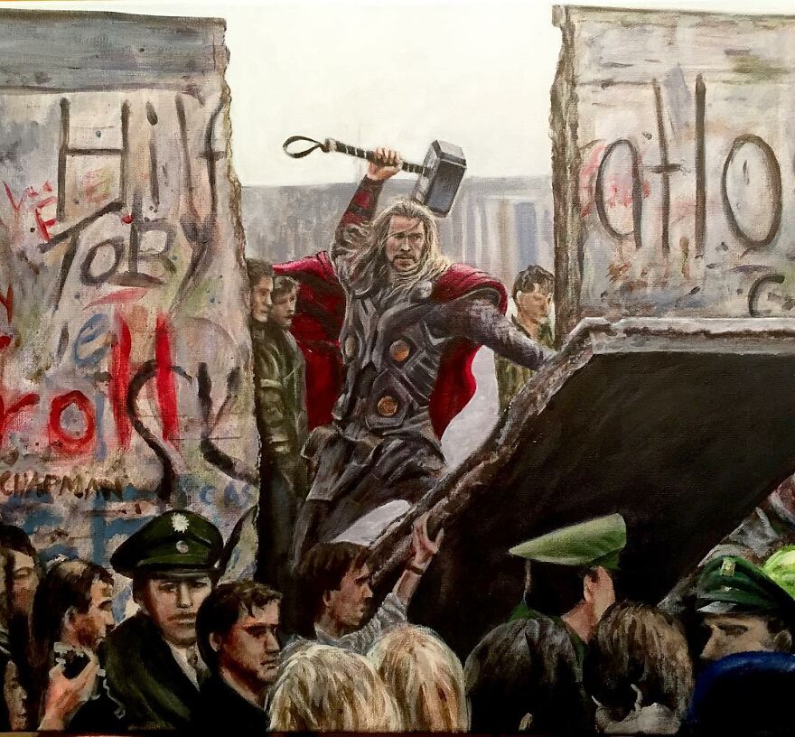 Artist Does Trolling Pop Culture Characters In His Paintings