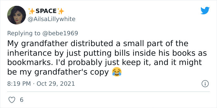 A Woman Asked Fellow Twitter Users “What Would You Do If You Discovered Money In A Book That You Bought?“, 21 Folks Delivered
