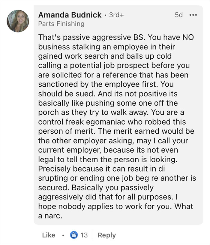Boss Learns An Employee Is Looking For A New Job, Calls The Company To Give His Recommendation, Divides The Internet