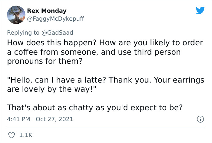 Man Shares How His Wife Didn't Know How To Speak To A Cafe Server She Thought Was Trans, Gets Roasted