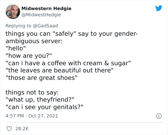 Man Shares How His Wife Didn't Know How To Speak To A Cafe Server She Thought Was Trans, Gets Roasted Man Shares How His Wife Didn't Know How To Speak To A Cafe Server She Thought Was Trans, Gets Roasted
