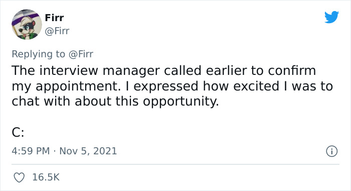 Guy Got An Interview With The Company He Had Just Been Fired From, Shares How It Went In Funny Live-Tweeting Guy Got An Interview With The Company He Had Just Been Fired From, Shares How It Went In Funny Live-Tweeting