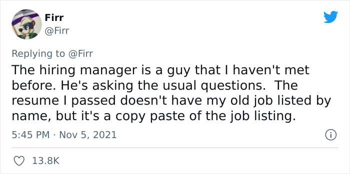 Guy Got An Interview With The Company He Had Just Been Fired From, Shares How It Went In Funny Live-Tweeting Guy Got An Interview With The Company He Had Just Been Fired From, Shares How It Went In Funny Live-Tweeting
