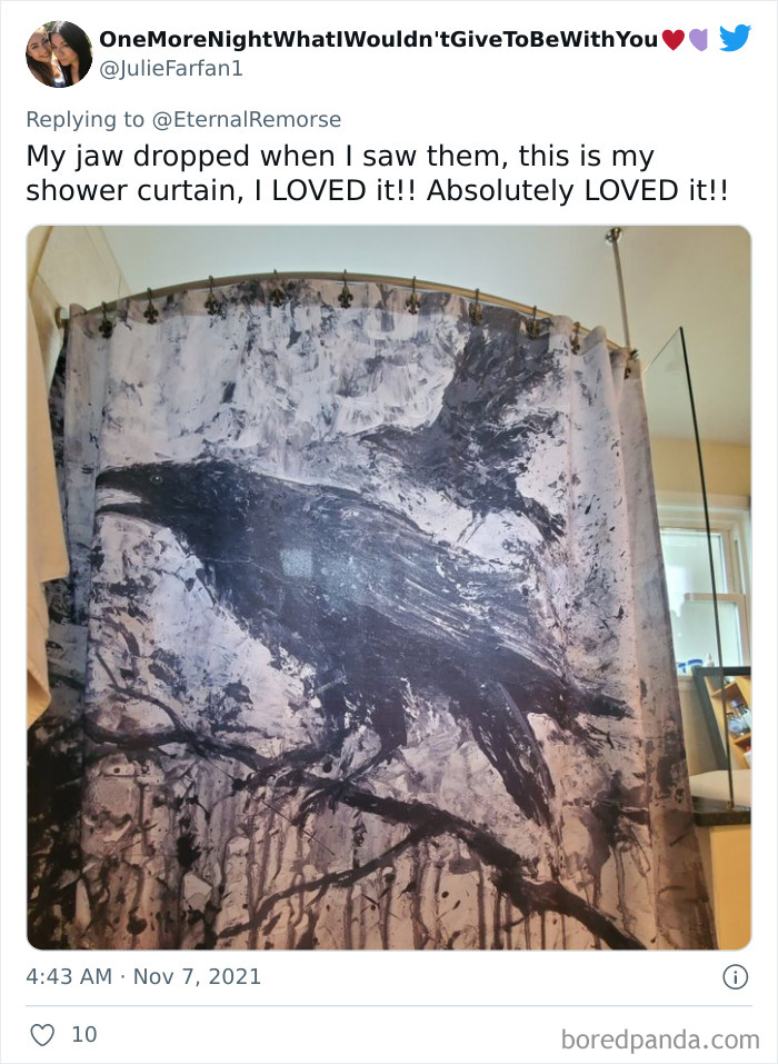 Crow Shower Curtain