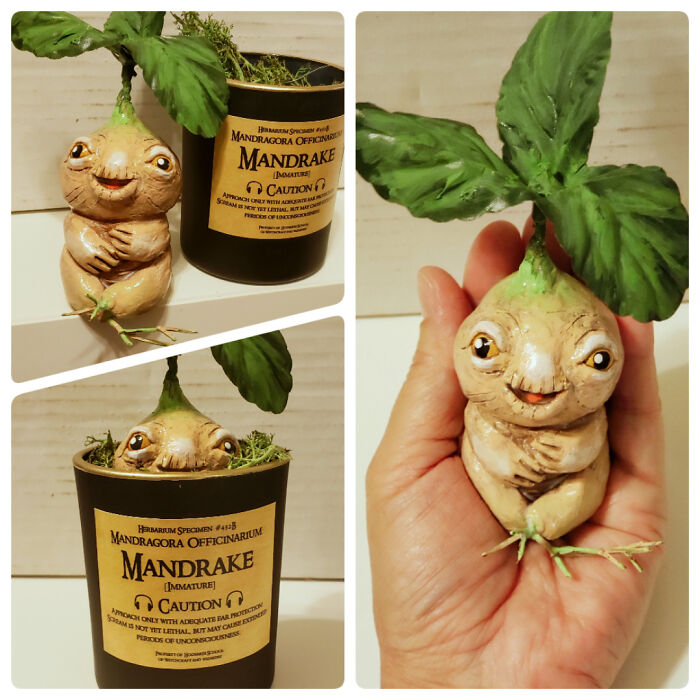 I Made A Baby Mandrake For A Friend's Bday!