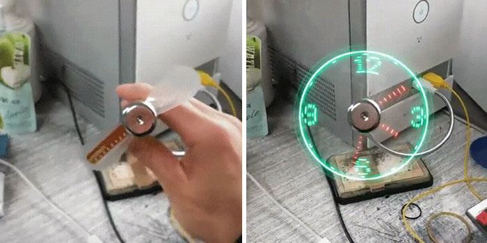 This USB Fan/Clock