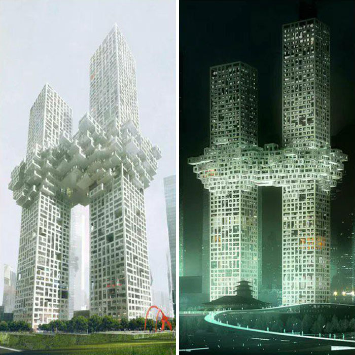 Bizarre Towers In Korea