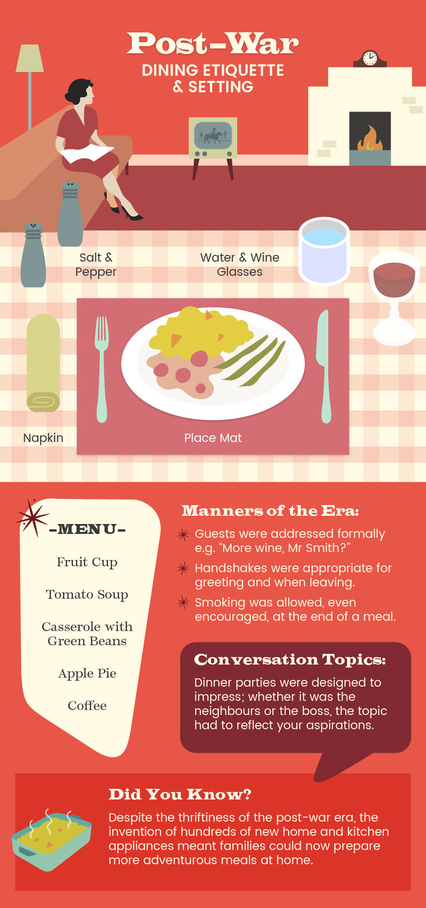 How British Dining Etiquette Has Changed Over The Years (6 Pics) How British Dining Etiquette Has Changed Over The Years (6 Pics)