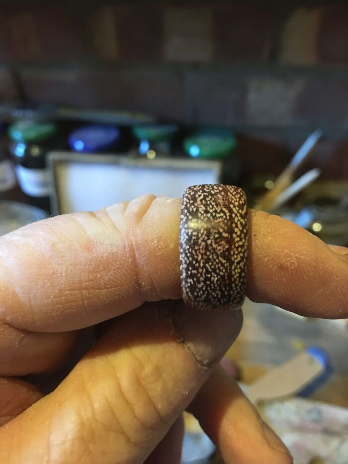 Just Simple Wooden Ring I Made On Monday, But I Think It’s Rather Cool.