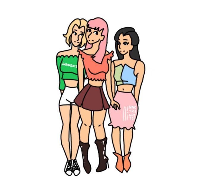 So This Is Basically An Oc K-Pop Group, Except There’s This Whole Parallel Reality Thing Going On So It’s Really A-Pop. It’s Confusing, I Know. L To R: Dalla, May, Yin-Soo