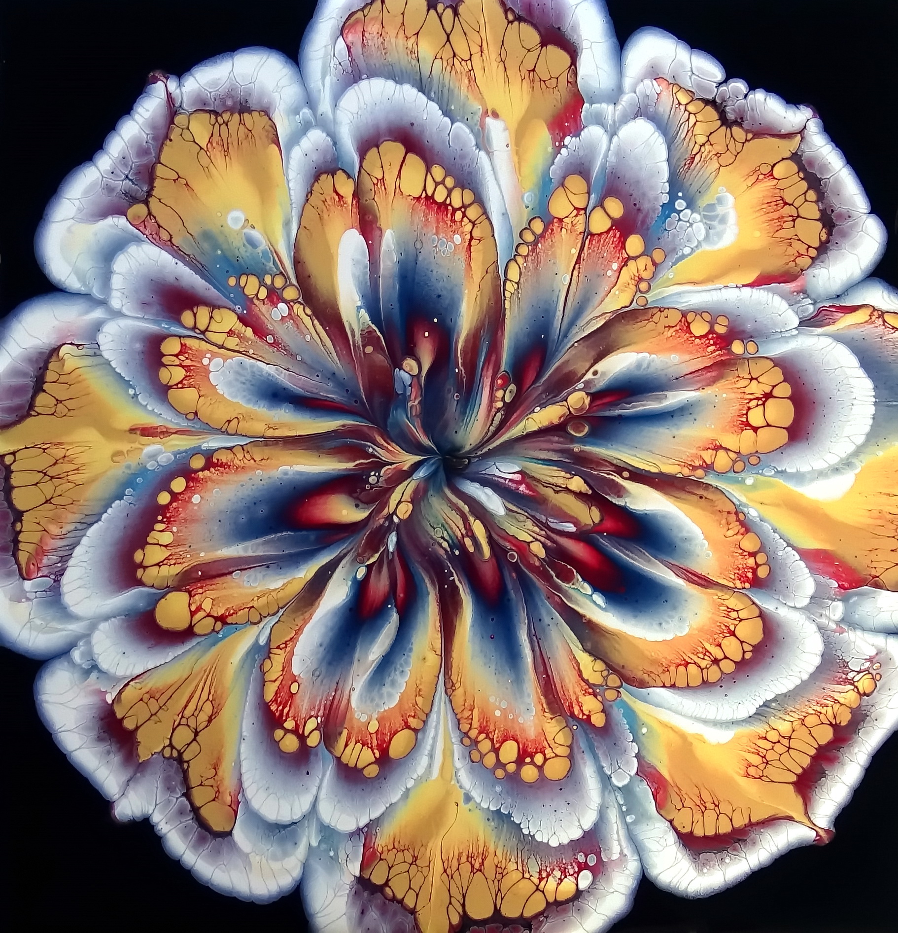 How To Paint Flowers ~ Acrylic Paint, 3D Printed Cup And Napkin