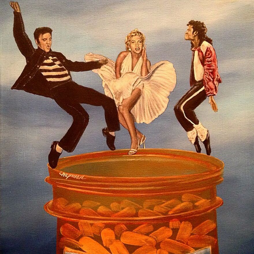 Artist Does Trolling Pop Culture Characters In His Paintings