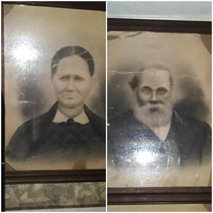 My Great, Great Great Grandparents Andrew (Born 1830) And Nancy (Born 1838) Barkley.