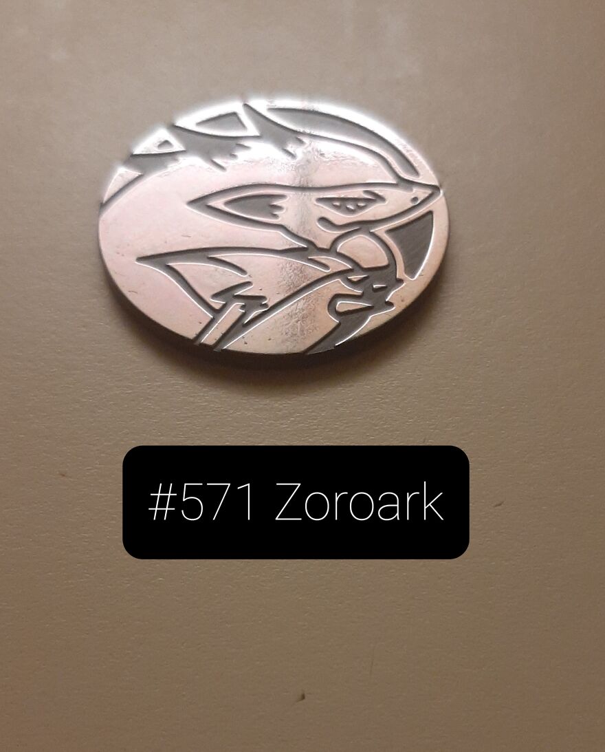 I Took Pictures Of 19 Unique Pokemon Coins That Were Reflected By The Light
