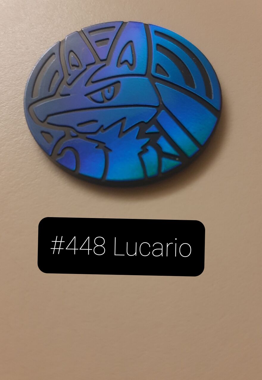 I Took Pictures Of 19 Unique Pokemon Coins That Were Reflected By The Light