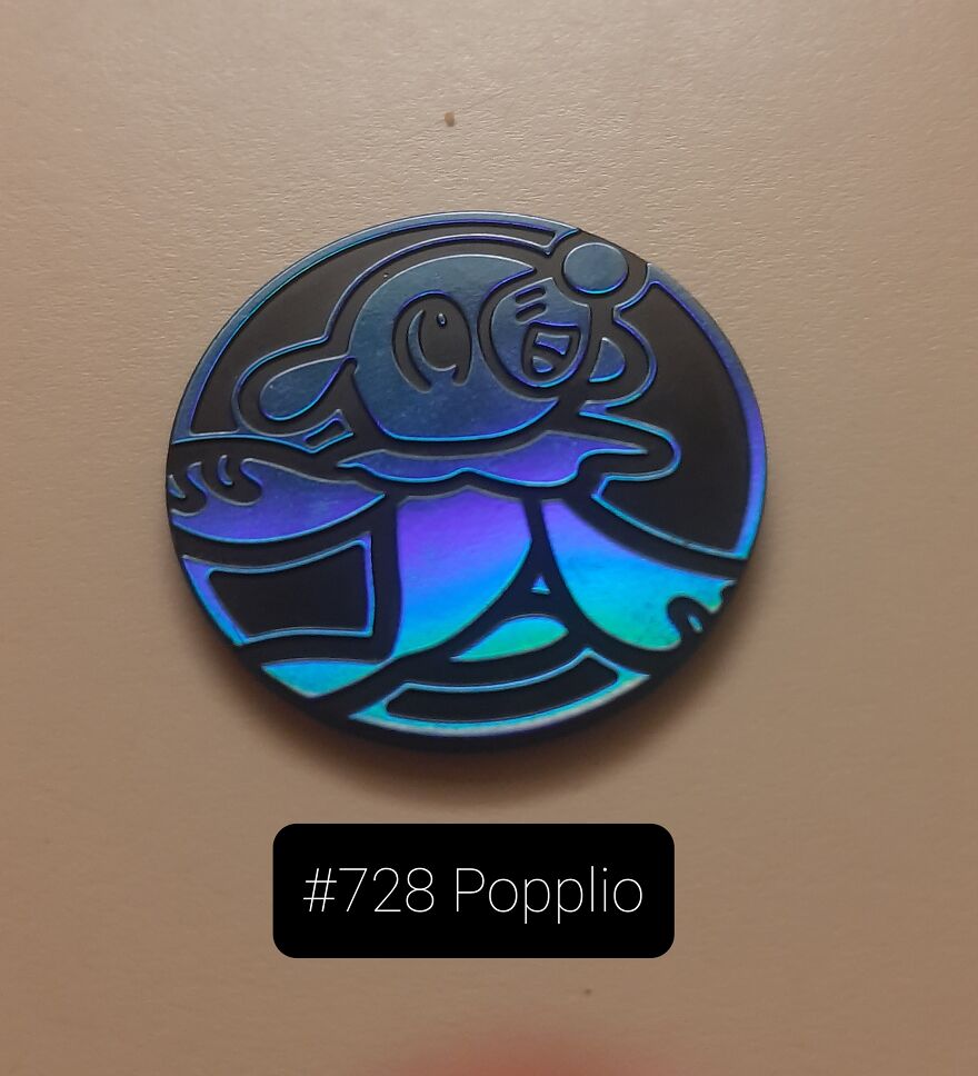 I Took Pictures Of 19 Unique Pokemon Coins That Were Reflected By The Light