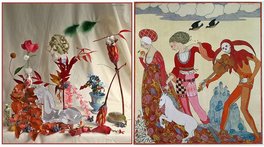 Artist Performs Floral Interpretations Of Great Works Of Art