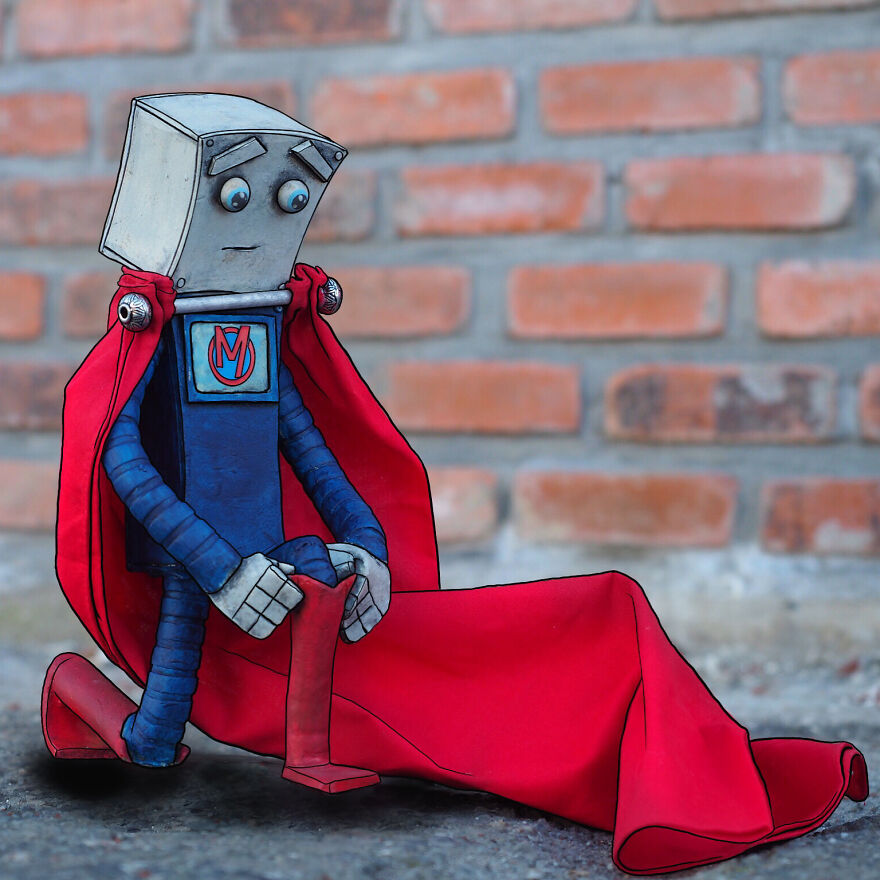 I Use My Ceramic Robot Sculptures To Tell Longer Narratives About Kindness, And What It Really Means To Be Super.