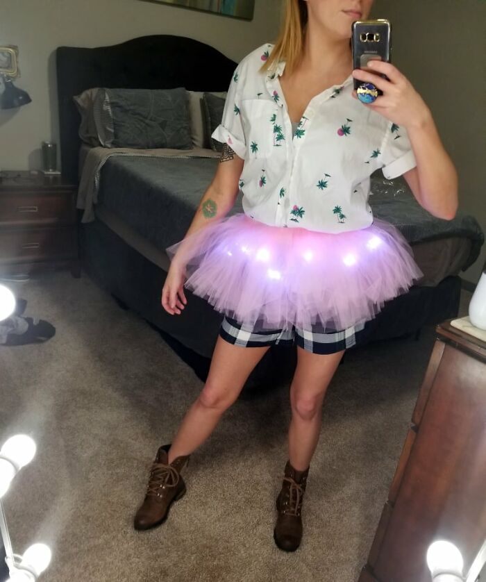 Ace Ventura : We Camped In Nm For Halloween So The Light Up Tutu Was Super Fun!