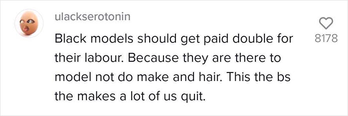Black Top Model Redid Her Own Makeup And Hair 10 Minutes Before Walking The Runway Because The Makeup Artists Failed Black Top Model Redid Her Own Makeup And Hair 10 Minutes Before Walking The Runway Because The Makeup Artists Failed