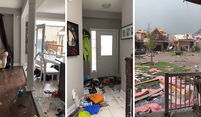A Tornado Hit A Neighbourhood In Ontario, Canada Today