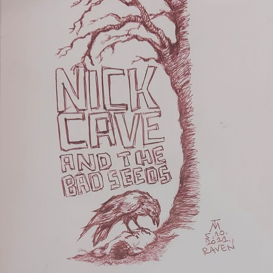 31 Drawings Inspired By Nick Cave For This Year's Inktober 31 Drawings Inspired By Nick Cave For This Year's Inktober