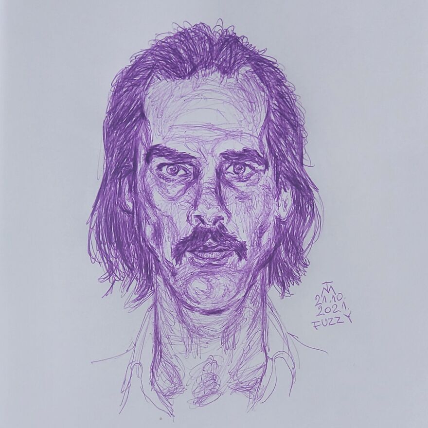 31 Drawings Inspired By Nick Cave For This Year's Inktober