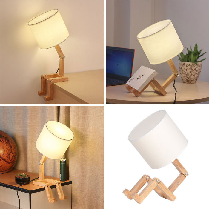 Esta lámpara de mesa personalizable