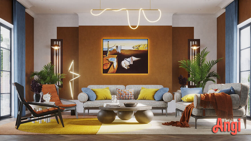 Artist Imagines How History’s Most Famous Painters Might Decorate Their Homes Based On The Color Pallettes Of Their Paintings Artist Imagines How History’s Most Famous Painters Might Decorate Their Homes Based On The Color Pallettes Of Their Paintings