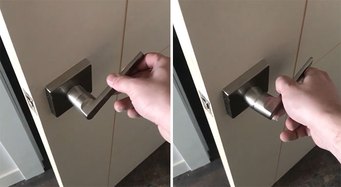 Door Handle That Functions When Pulled In Any Direction
