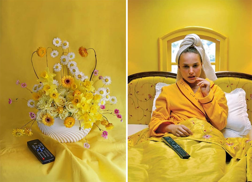 Artist Performs Floral Interpretations Of Great Works Of Art