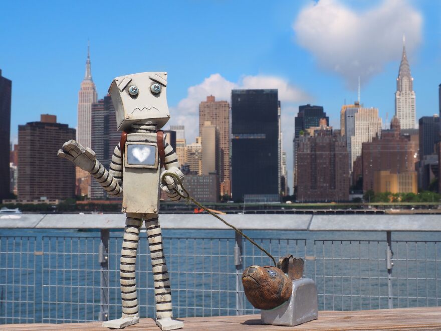 I Use My Ceramic Robot Sculptures To Tell Longer Narratives About Kindness, And What It Really Means To Be Super.