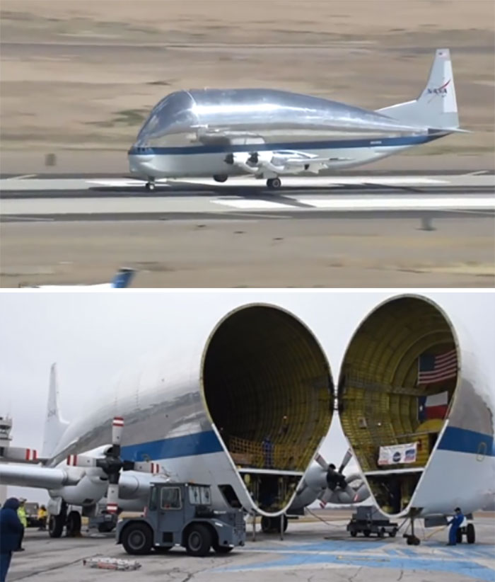 Nasa Has A Plane Called Super Guppy That's Designed To Transport Rockets, Large Equipment And Even Other Planes