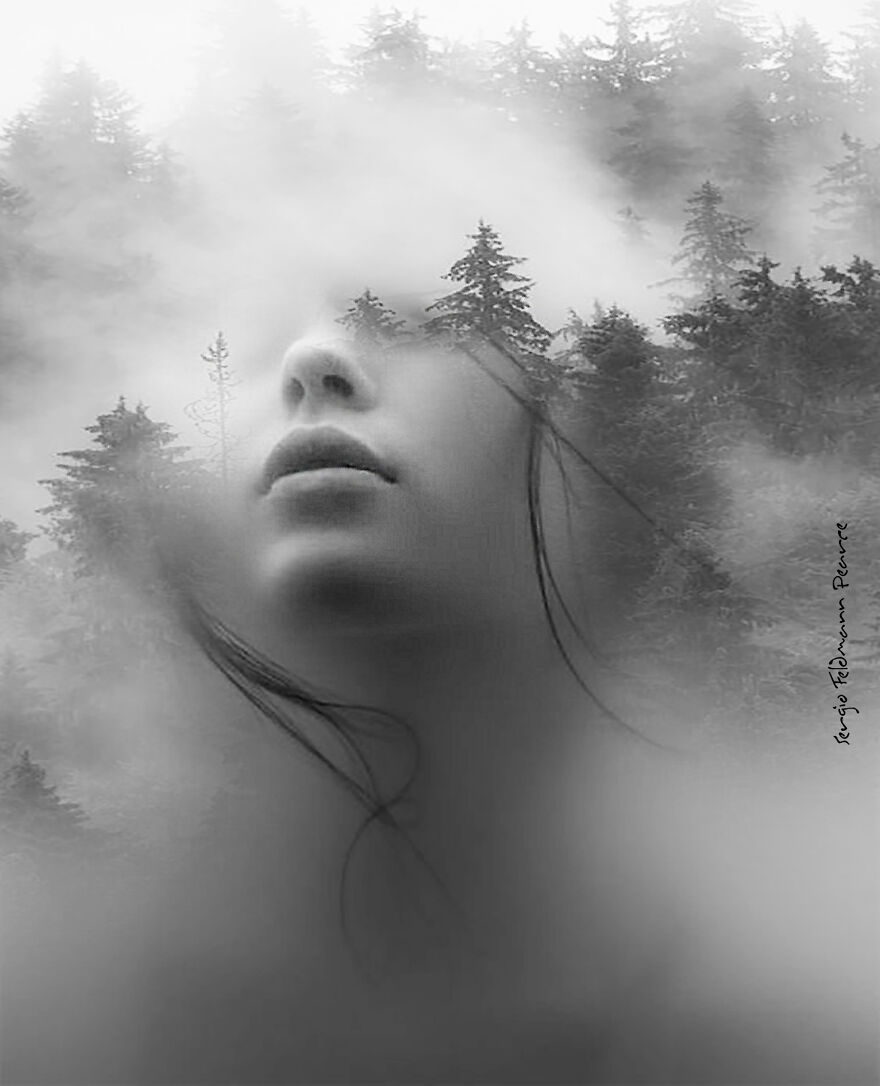 Mixing Nature And Faces